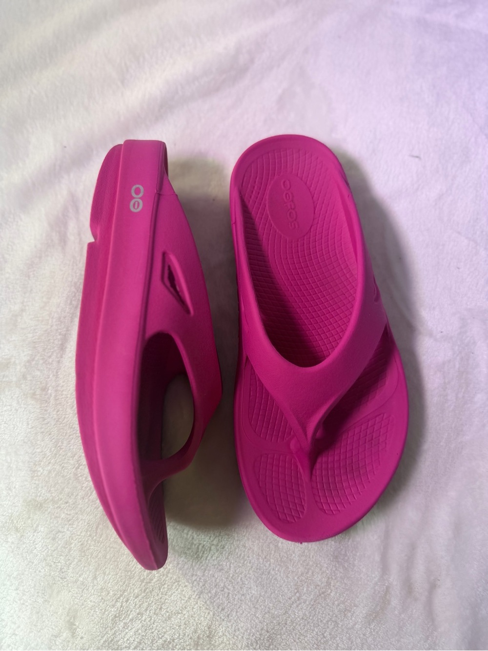 Women’s Hot Pink Comfort Flip Slide Sandals - Picture 6 of 10